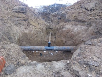 Inbrengen in de gasleiding