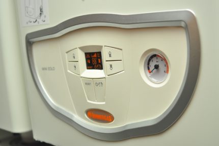 Foutweergave op het elektronische paneel
