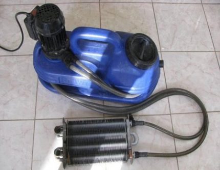 Spoelbooster warmtewisselaar