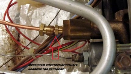 Podłączenie elektrozaworu