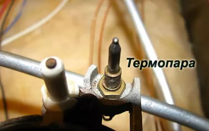 Thermokoppel bij de bouw van een gasfornuis