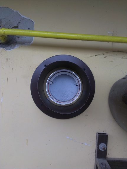 Demper voor boiler