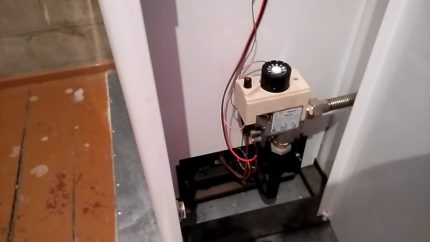 Vloerketel op gas gaat uit