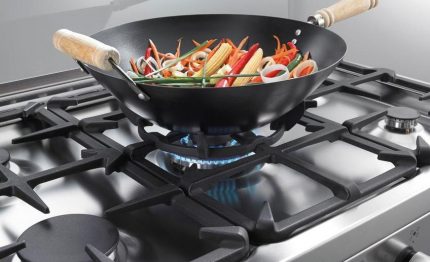 WOK kookplaat