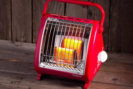 Gaskachel met handvat