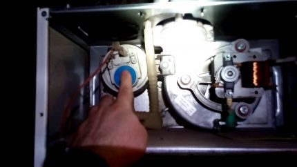 Pressostat at turbine