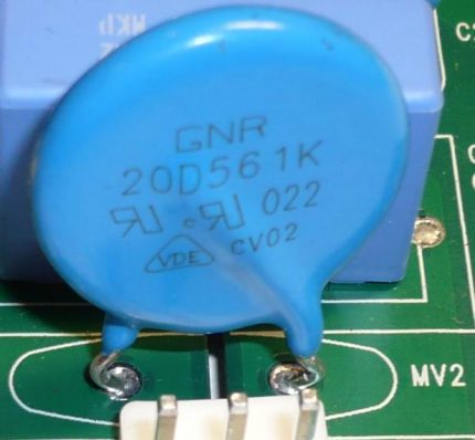 Varistor sa boiler board
