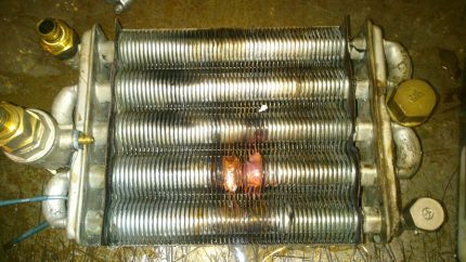 Hư hỏng trao đổi nhiệt sơ cấp