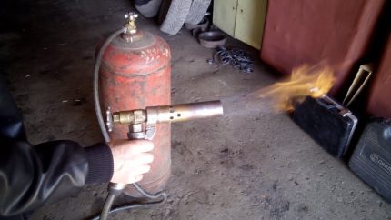 Propane gas burner