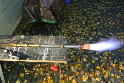 Gawang bahay na propane burner