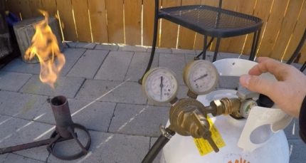 Controle van de werking van gasapparatuur
