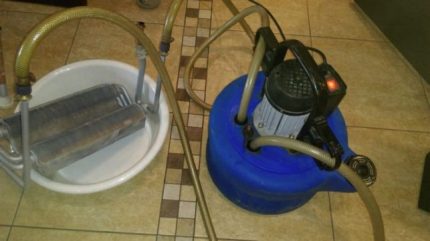 Ang pag-flush ng bithermic heat exchanger