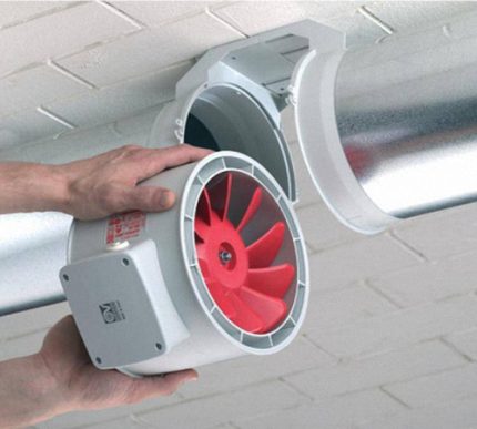 Channel fan installation