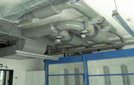 Ducts from polypropylene pipes