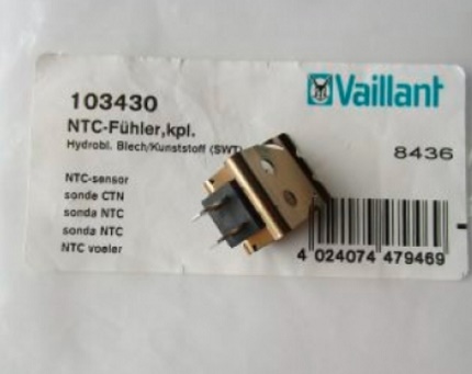 Temperatuursensor voor warmwaterleidingen