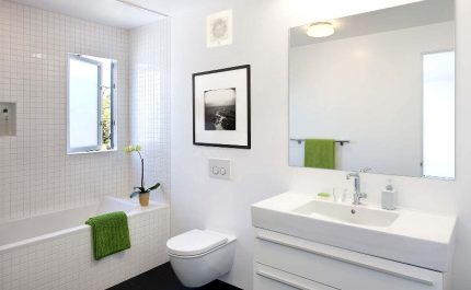Wisselkoersen van de lucht voor de badkamer
