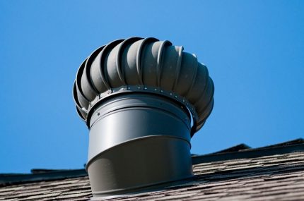 Instalowanie odpowietrznika turbiny na kominie