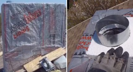Vapor barrier with a film