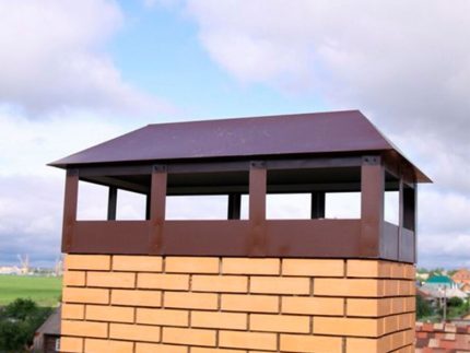 Ventilation duct with hood