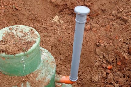 Ventilatiebuis septic tank
