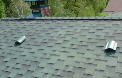 Roof continuous and spot ventilation example