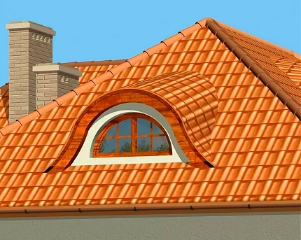 Hip bubong dormer