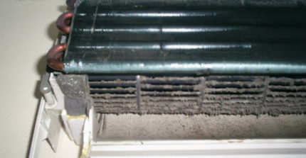 Dirty heat exchanger