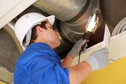 Checking the ventilation system