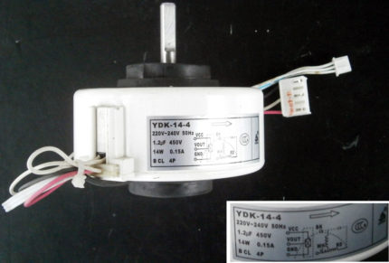 Air conditioning fan motor