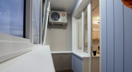 Split system on the loggia