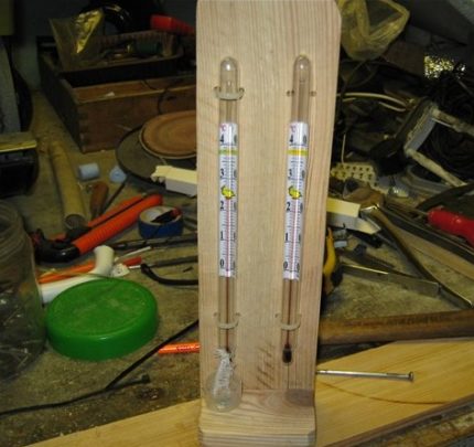 Psychomètre de deux thermomètres