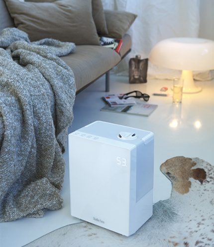Humidifier on the bedroom floor