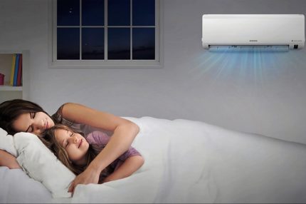 La climatisation fonctionne la nuit