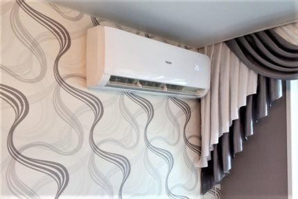 Climatisation Haier à l'intérieur