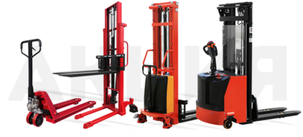 Mga Stacker at iba pang kagamitan sa imbakan